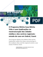 Programa Minha Casa Minha Vida e Estruturação Da Cidade