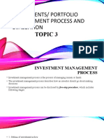 3.investments Portfolio Management Process and Evaluation