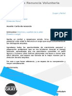 46 Modelo de Carta de Renuncia Voluntaria - Docx 1