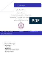 C Fundamentals: Dr. Ajay Pratap