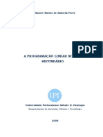 Programação Linear No Ensino Secundário