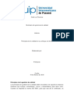 Principios de La Calidad en Su Enfoque Al Cliente