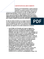 Leyes Más Importantes Del Medio Ambiente