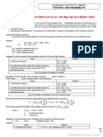 Topic 14 Length of Confidence Interval and Appropriate Sample Size PDF