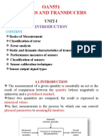 Sensors and Transducers Unit-I