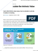 How To Calculate The Intrinsic Value of A Stock - The Motley