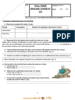 Devoir de Synthèse N°2 - Anglais - Bac Sciences (2012-2013) 