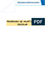 Esquema de Programa de Adaptacion Escolar.