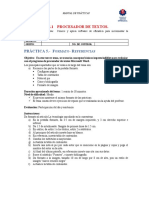 Práctica 5. Procesador de Textos-Formato y Referencias