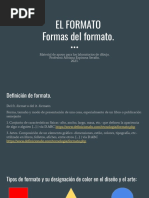 EL FORMATO Composición y Formas Del Formato PDF