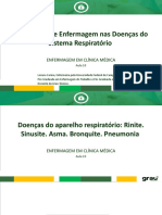 10 Assistência de Enfermagem Nas Doenças Do Sistema Respiratório