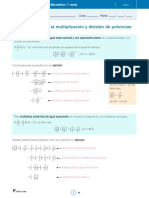 Propiedades de La Multiplicacion y Division de Potencias