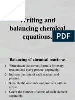 Physical Science Balancing Chemical Equations