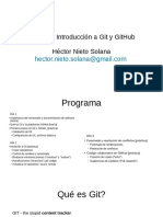 Curso de Introducción A Git Y Github Héctor Nieto Solana