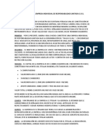 Constitución para Una Empresa Individual de Responsabilidad Limitada e