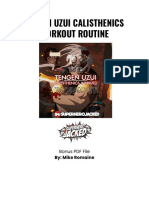 Tengen Uzui Calisthenics Workout PDF