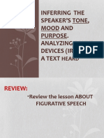 Inferring The Speaker's Tone, Mood and Purpose