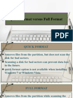 5.4 Quick Format Versus Full Format