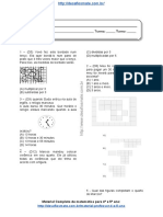 Simulado de Matemática 4 e 5 Ano 1