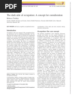 Aus Occup Therapy J - 2012 - Twinley - The Dark Side of Occupation A Concept For Consideration PDF