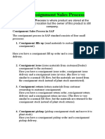 SAP SD Consignment Sales Process