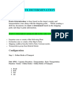 Sap SD Route Determination