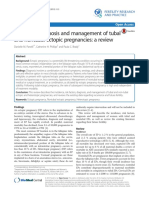 Incidence, Diagnosis and Management of Tubal and Nontubal Ectopic Pregnancies: A Review