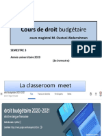 Cours de Droit Budgétaire Introduction