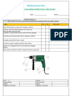 Drilling Machine Inpection Checklist - 1