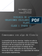 Biologia de Los Organismos Celulares y Plantas CLASE 1