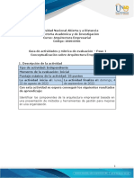 Guía de Actividades y Rúbrica de Evaluación - Unidad 1 - Paso 1 - Conceptualización Sobre Arquitectura Empresarial