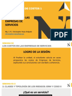 Semana 02 Los Costos en Las Empresas de Servicios PDF