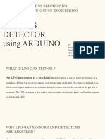 Department of Electronics and Communication Engineering: LPG Gas Detector Using ARDUINO