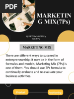 Marketing Mix Group 3