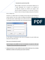 Formulario de Usuario de Excel VBA