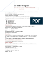 Note Méthodologique:: Etude de La Satisfaction Des Clients de MCDONALD'S SIDI Maarouf