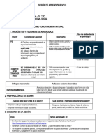 SESIÒN DE APRENDIZAJE - Sismos