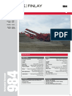 Terex Finlay 984 Horizontal Screen PDF