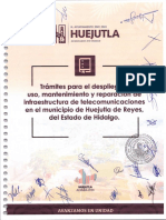 21 - Acuerdo Por El Que Se Establecen Los Tramites para El Despliegue Uso Mantenimiento y Reparacion de Infraestructura de Telecomunicaciones en El Mun - 22114120727 PDF