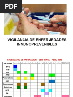 Vigilancia de Inmunoprevenibles