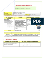 Sesión de Aprendizaje de Matemática Ecuaciones Martes