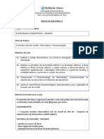 Roteiro de Aula Pratica 1 Eletricidade e Magnetismo ARA0044 2023.1