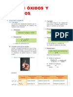 Función Óxidos y Peróxidos para Tercer Grado de Secundaria
