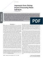 Recovery of Components From Shrimp (Xiphopenaeus Kroyeri) Processing Waste by Enzymatic Hydrolysis