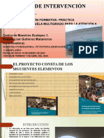 Proyecto de Intervención Power Point Juventina Diversidad