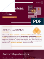 Direito Cambiário e Títulos de Crédito (AULA 01 SLIDE) PDF