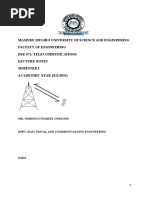 DEE 072 Telecommunication Notes Final