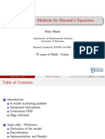 Finite Element Methods For Maxwells Equations Peter Monk University of Delaware