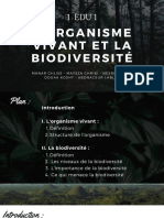 L'organisme Vivant Et La Biodiversité