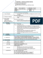 Manuel G. Araullo High School: School Grade Level Teacher Learning Area Teaching Dates and Time Quarter